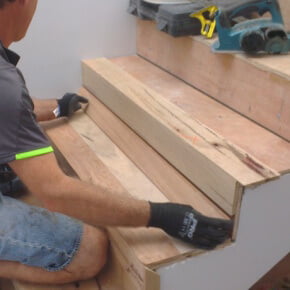 installing timber stairs