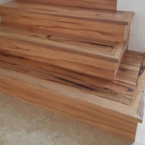 newly installing timber stairs