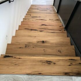 Marri Timber Stairs Perth Installation by Floors By Nature