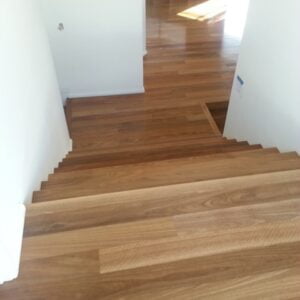 Spotted Gum Timber Stairs Perth Installation by Floors By Nature
